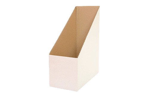 Suport vertical cu profil redus, alb-natur
