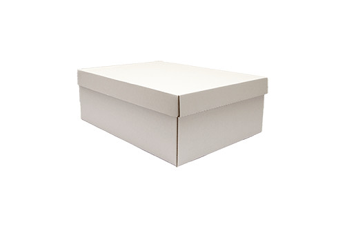 Cutie pantofi – mare – alb-natur
